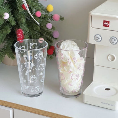 Hello kitty glass