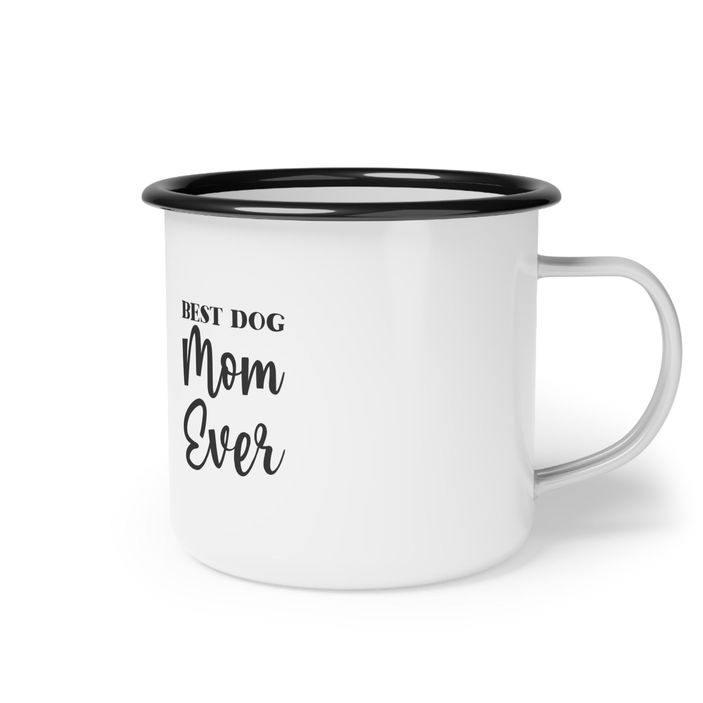 Best Dog Mom Ever Enamel Camp Cup - Perfect Gift for Dog Lovers