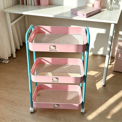Hello kitty storage trolley