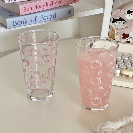 Hello kitty glass