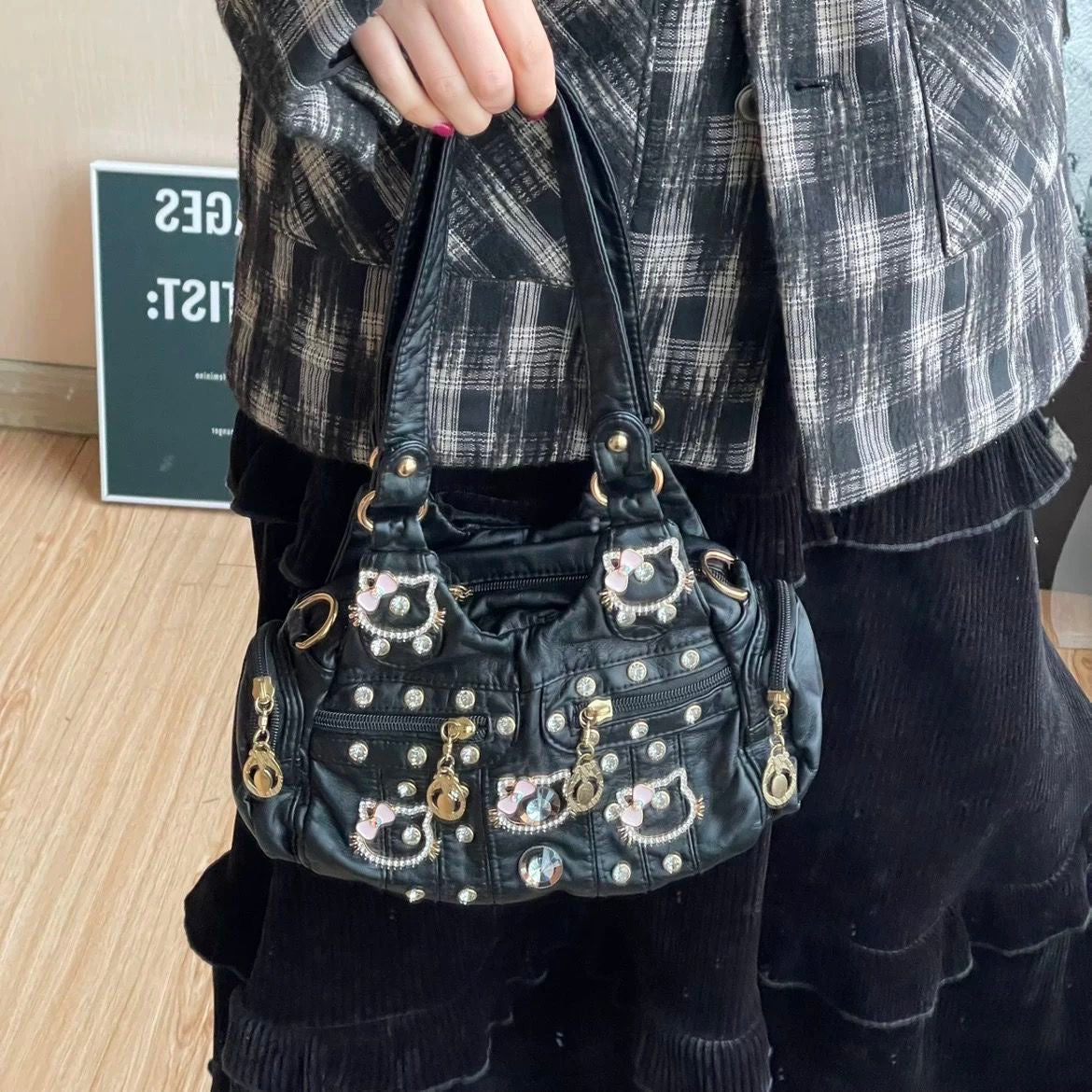 Punk hello kitty bag