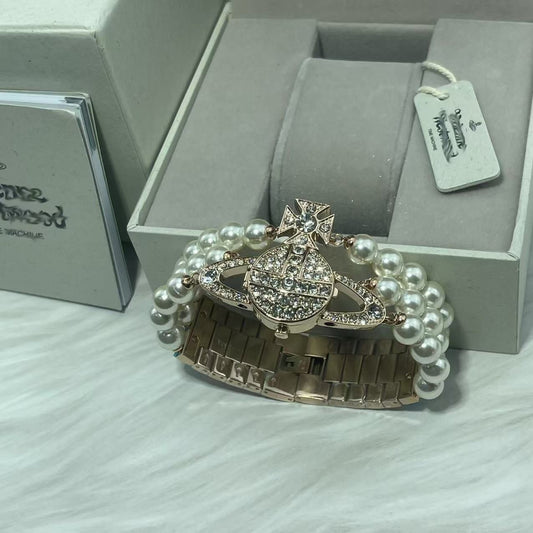 Viviene west wood watch and bracelet
