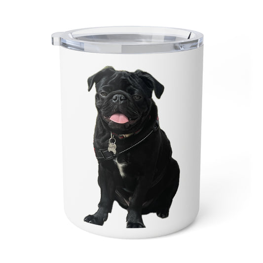 Cute Pug Insulated Coffee Mug - 10oz Pet Lover Gift