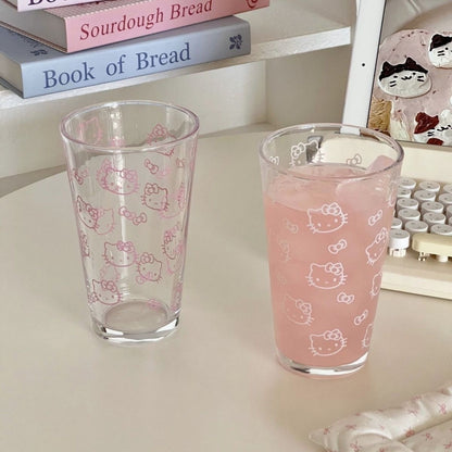 Hello kitty glass