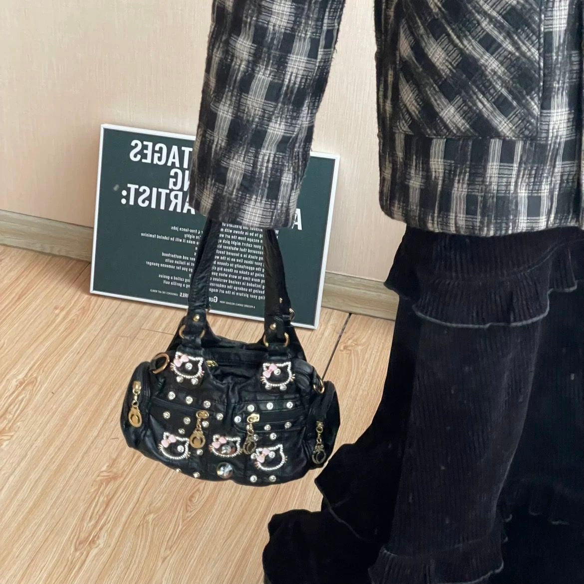 Punk hello kitty bag