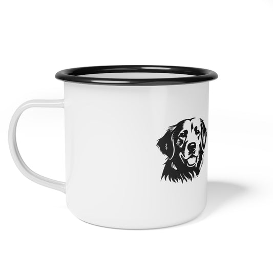 Best Dog Mom Ever Enamel Camp Cup - Perfect Gift for Dog Lovers