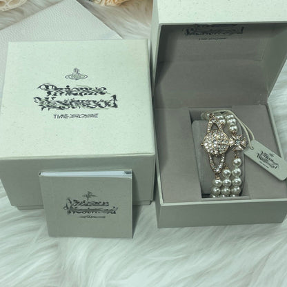 Viviene west wood watch and bracelet