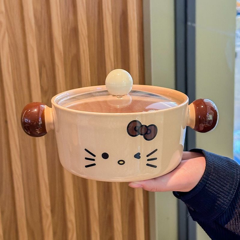 Hello kitty ramen bowl