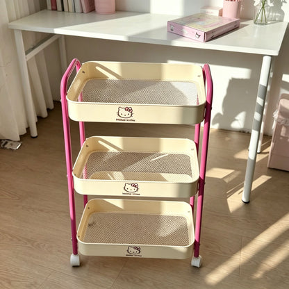 Hello kitty storage trolley